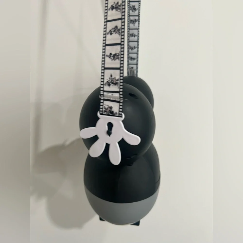 DISNEYLAND STEAMBOAT WILLIE MINNIE MOUSE AP POPCORN BUCKET with strap - Picture 4 of 7